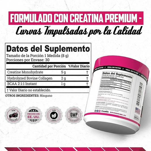 CREATINA MONOHIDRATADA PARA MUJERES